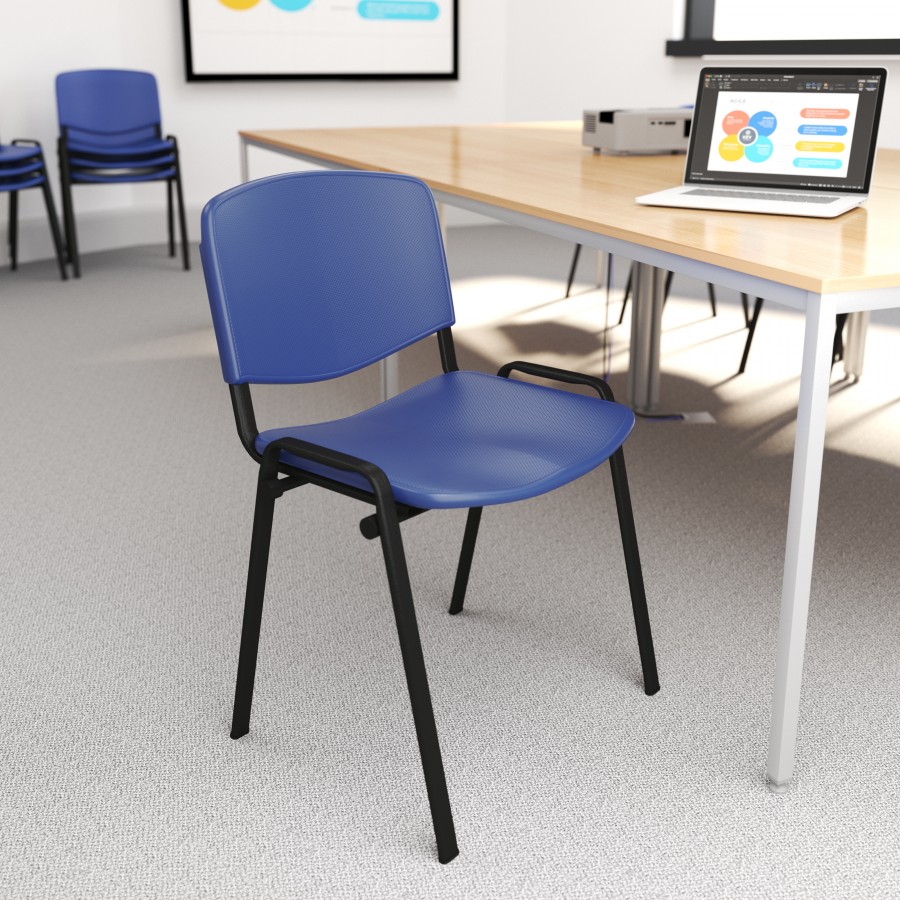 Iso Wipe Clean Plastic Waiting Room Stacking Chairs 